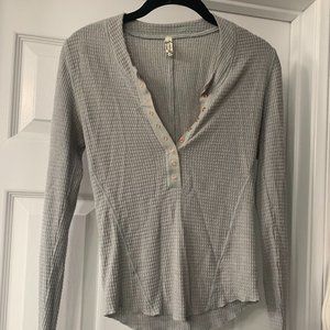 Free People Cozy Long Sleeve (grey/blue)